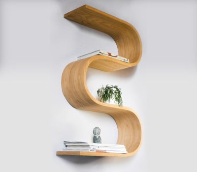 Wave etagere murale en courbe 5