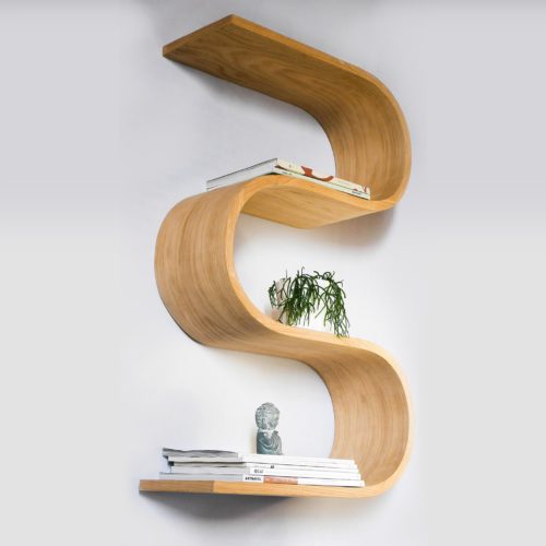 Wave etagere murale en courbe 5