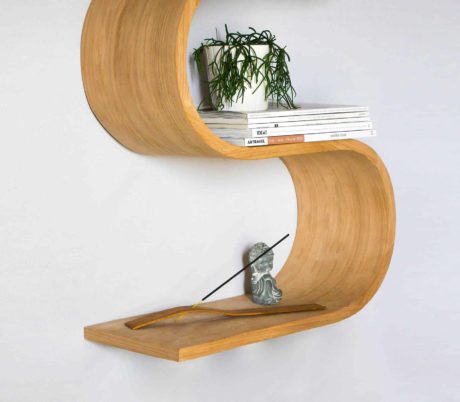 Wave etagere murale en courbe 6